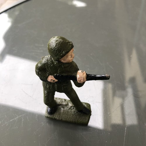 Set Of Six Cast Iron Soldiers