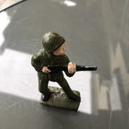Set Of Six Cast Iron Soldiers