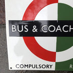 Bus And Coach Enamel Sign
