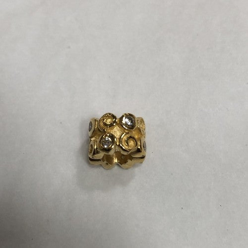 Chrysalis Gold Plated On Silver Base Slider Charm CRS0023G