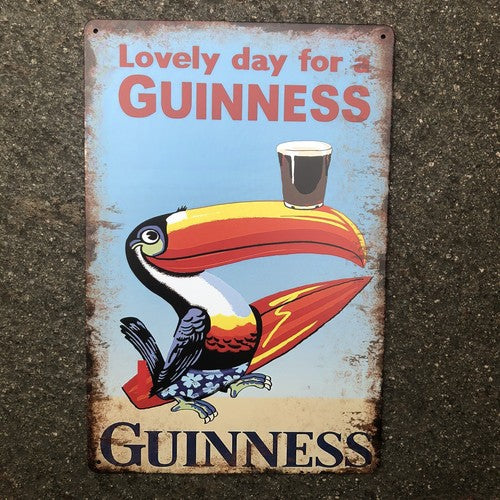 Guinness Lovely Day Metal Sign New Design