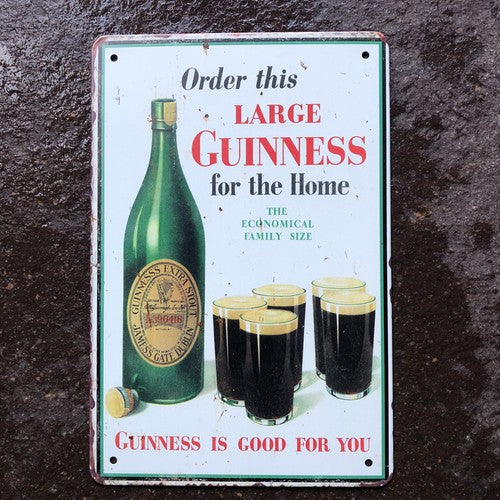 Order This Large Guinness For The Home Metal Sign