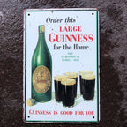 Order This Large Guinness For The Home Metal Sign