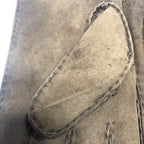 Sheepskin Genuine Light Chocolate Gloves See Condition All Photos Pair No 7