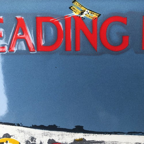 The Leading Line Enamel Sign