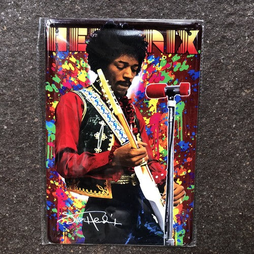 Jimi Hendrix Metal Sign
