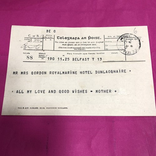 Luxury Greetings Telegrams & Standard Telegrams 1957