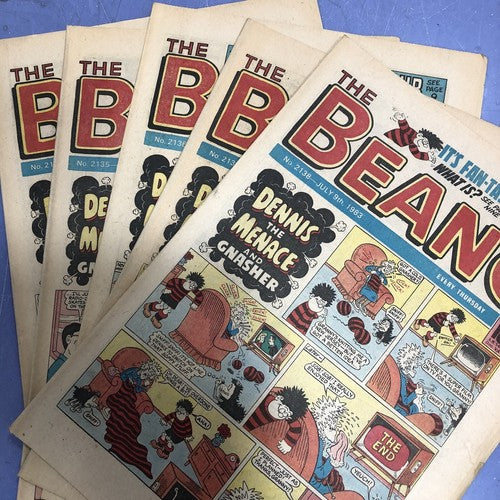 Beano 5 Comics 1983 Nos 2134-2138