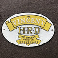The Vincent Stevenage Herts Cast Iron Sign