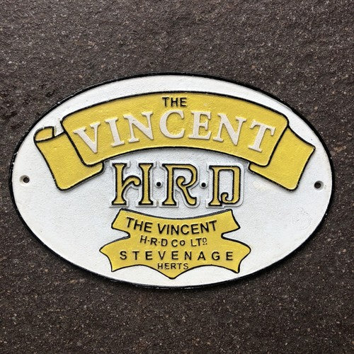 The Vincent Stevenage Herts Cast Iron Sign