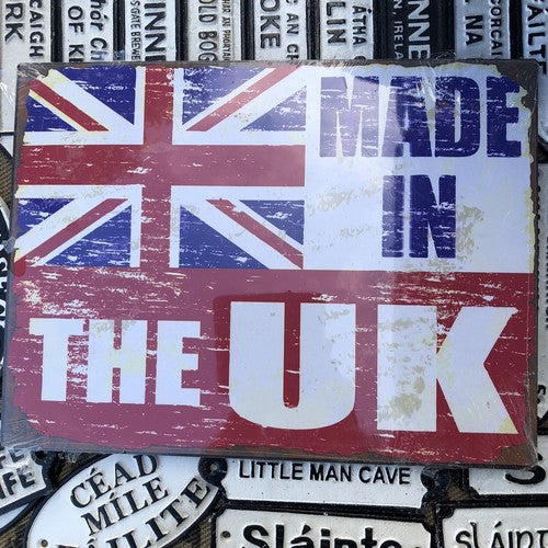 Made In The Uk Tin Sign
