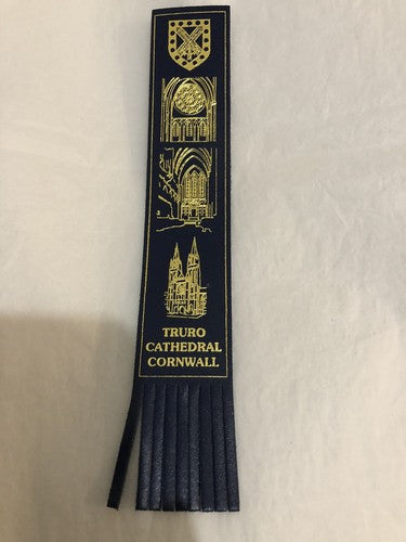 Bookmark Truro Cathedral Cornwall Vintage Leather