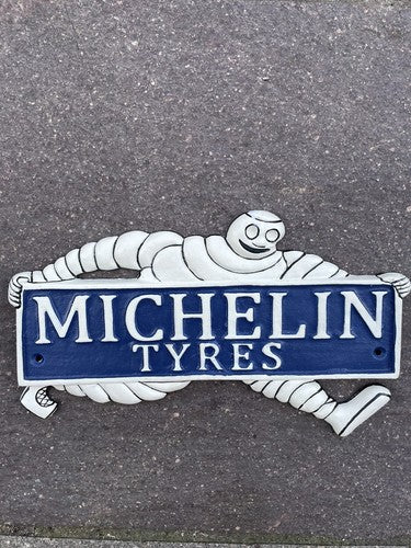 Michelin Tyres Cast Iron Sign