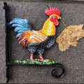 Cast Iron Cockerel Basket Hanger