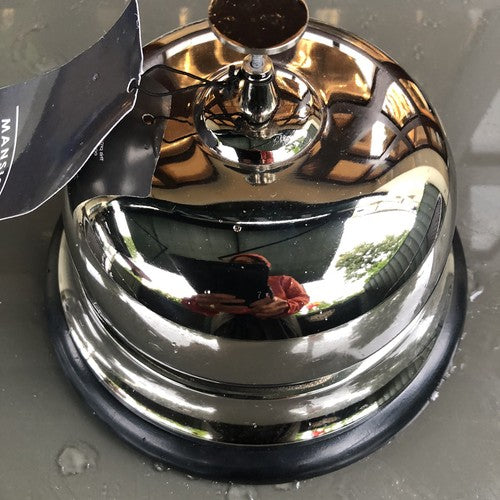 Chrome Desk Bell 21 X 21 X 14 Cms