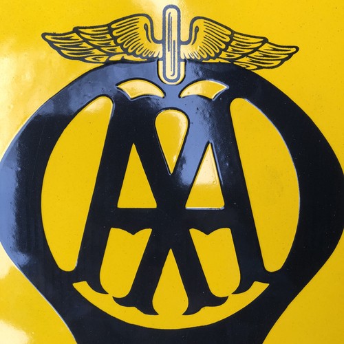AA Garage Enamel Sign
