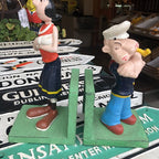 Popeye Cast Iron Book Ends
