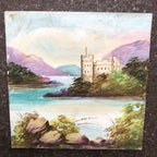 Pair Of Hand painted Vintage English Made Tiles