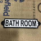 Bathroom Cast Iron Sign