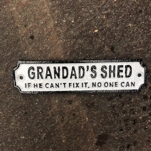 Grandads Cast Iron Sign