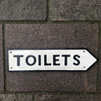 Toilets Cast Iron Sign