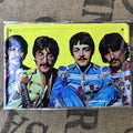 The Beatles Metal Sign