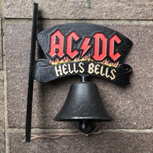 AC/DC Sign & Bell Cast Iron