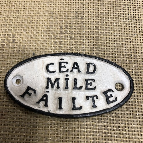 CEAD Mile Failte Cast Iron Sign