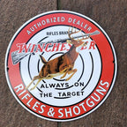 Winchester Always On Target Enamel Sign