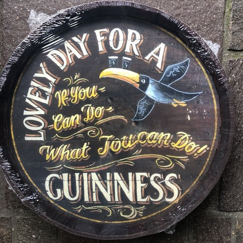 Guinness Lovely Day For A Guinness Barrel Style Lid