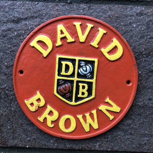 David Brown Cast Iron Sign