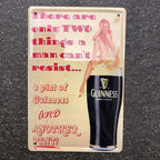 There Are Only Two Things A Man Canât Resist Metal Sign New Design
