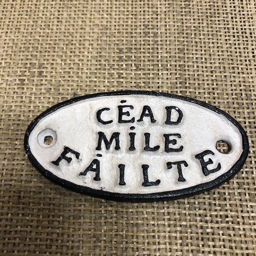 CEAD Mile Failte Cast Iron Sign