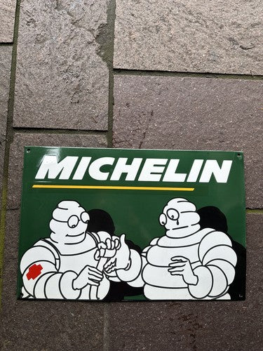 Michelin First Aid Retro Style Enamel Sign