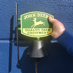 John Deere Cast Iron Bell & Key Rack