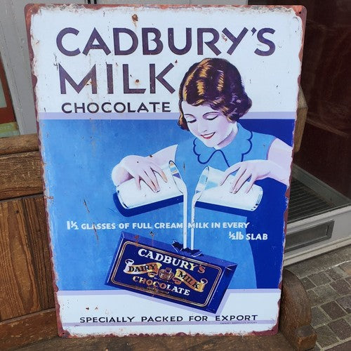 Cadburys Milk Chocolate Metal Sign
