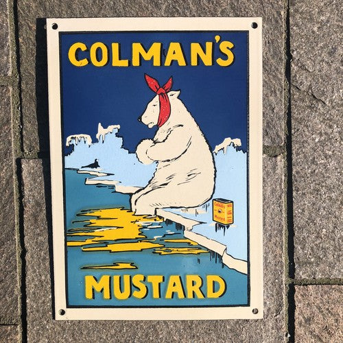 Colmans Mustard Enamel Sign
