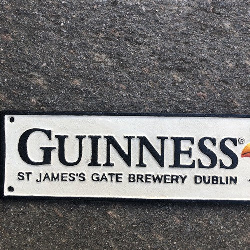 Guinness St Jamesâs Gate Cast Iron Sign
