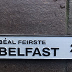 Belfast Cast Iron Street Sign