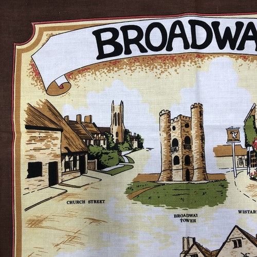In The Cotswolds Broadway Vintage Tea towel