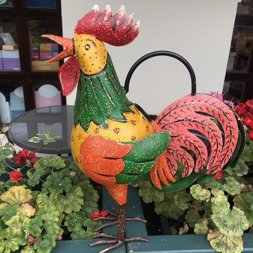 Cockerel Metal Art Watering Can