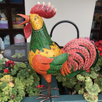 Cockerel Metal Art Watering Can