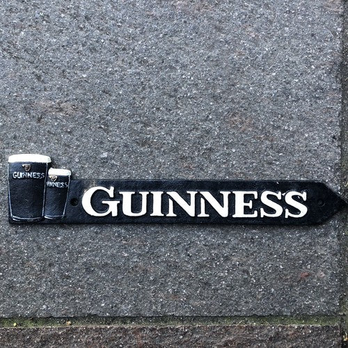 Guinness Two Pints Cast Iron Arrow