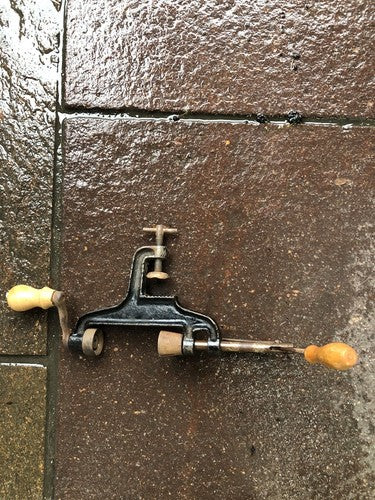 Vintage Wood Iron And Steel Cartridge Maker