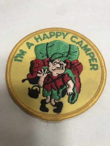 Iâm A Happy Camper Patch Vintage