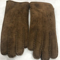 Sheepskin Genuine Light Chocolate Gloves See Condition All Photos Pair No 7