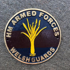 HM Armed Forces Welsh Guards Cast Iron Sign