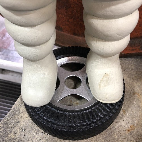 Michelin Man Cast Iron On Tyre Base