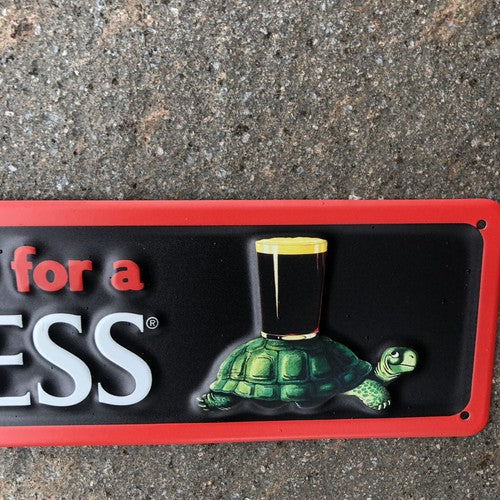 Lovely Day For A Guinness Tortoise Metal Sign