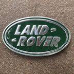Land Rover polished Aluminium sign